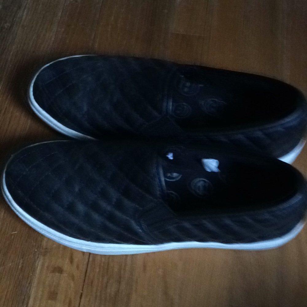Black leather shoes